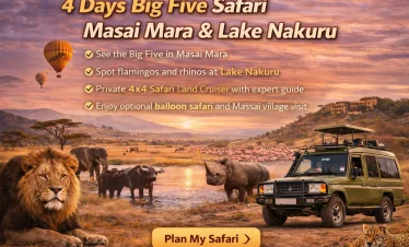 4 Days Big Five Safari Masai Mara & Lake Nakuru