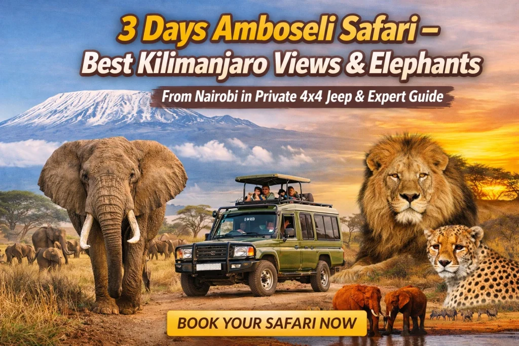 Why choose 3 Days Amboseli Safari – Mt. Kilimanjaro Views